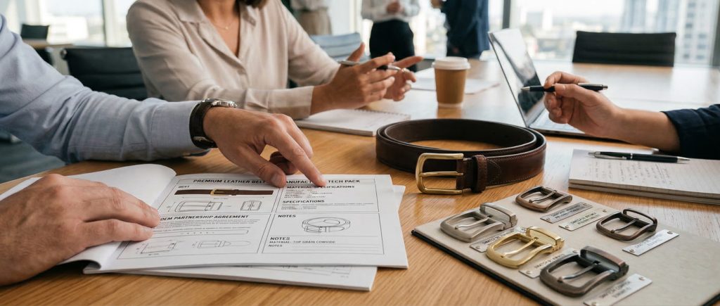 Professional consultation and transparent communication with GZNIUS, a reliable OEM leather belt manufacturer